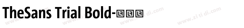 TheSans Trial Bold字体转换